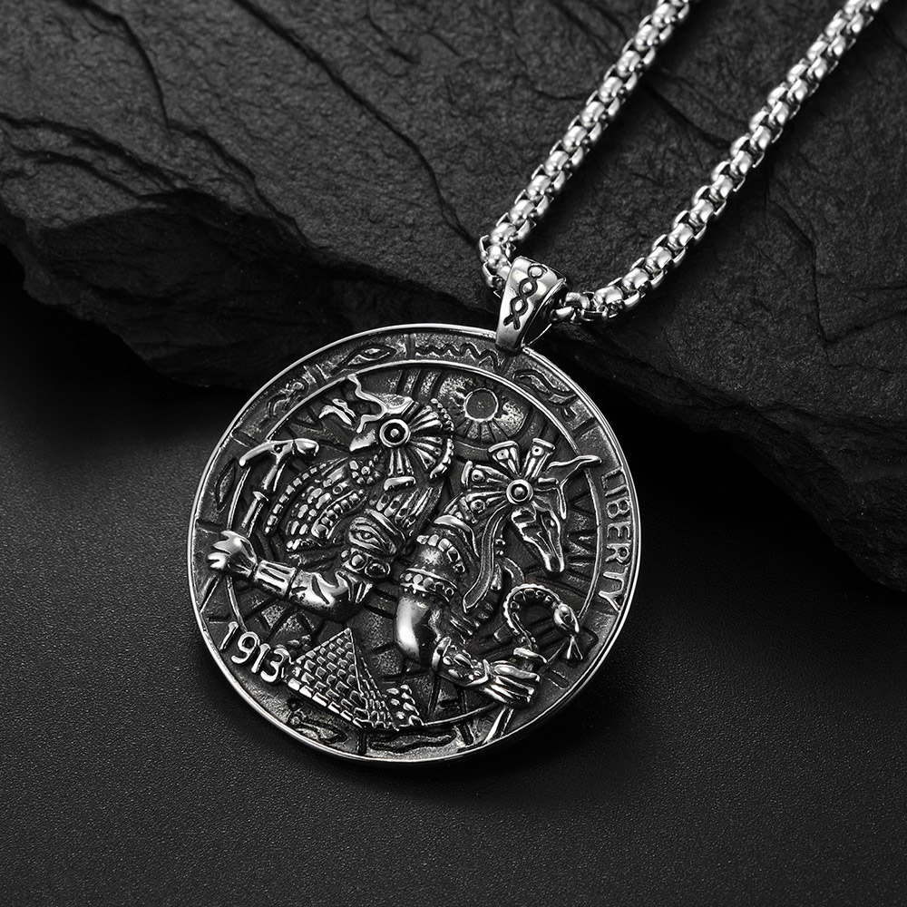 Men'S Accessories Jewelry Egypt - 빈티지 이집트 신 스테인리스 스틸 펜던트