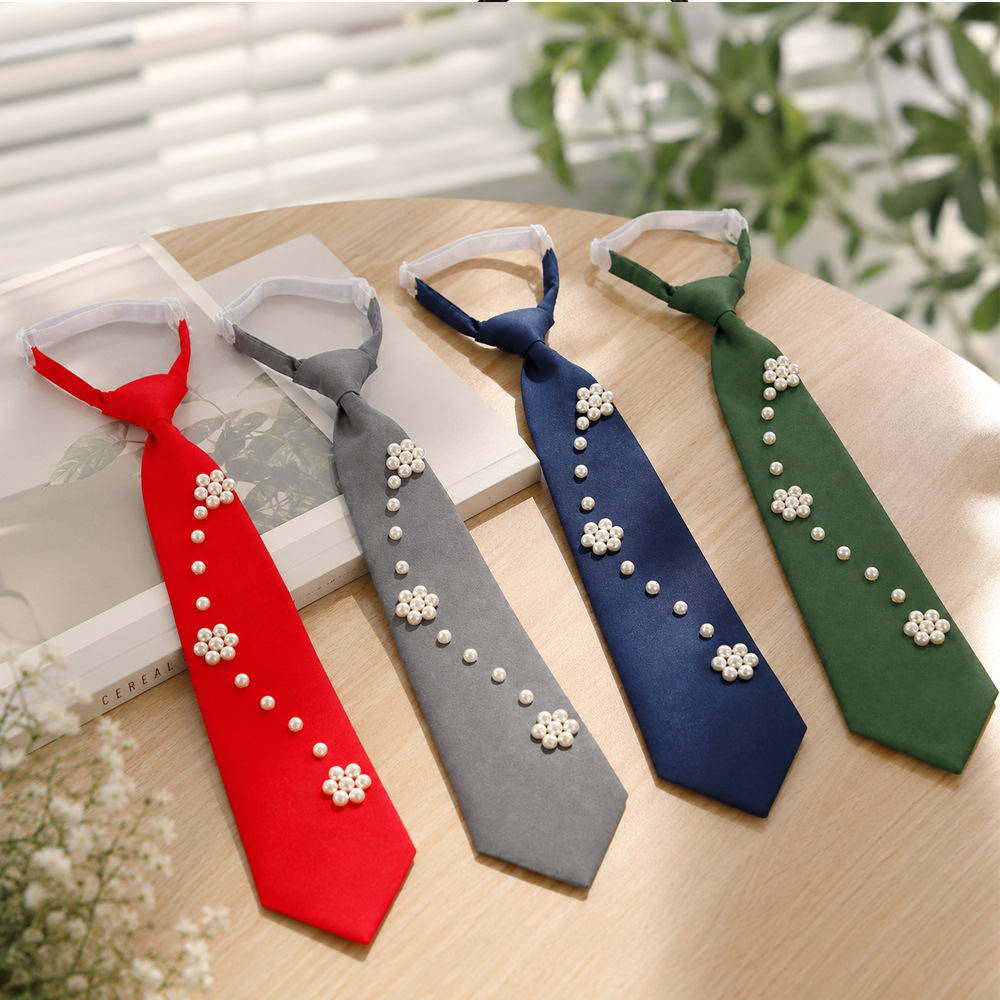 Men Accessories For Neck - 여성용 뉴 펄 JK 넥타이, 조절
