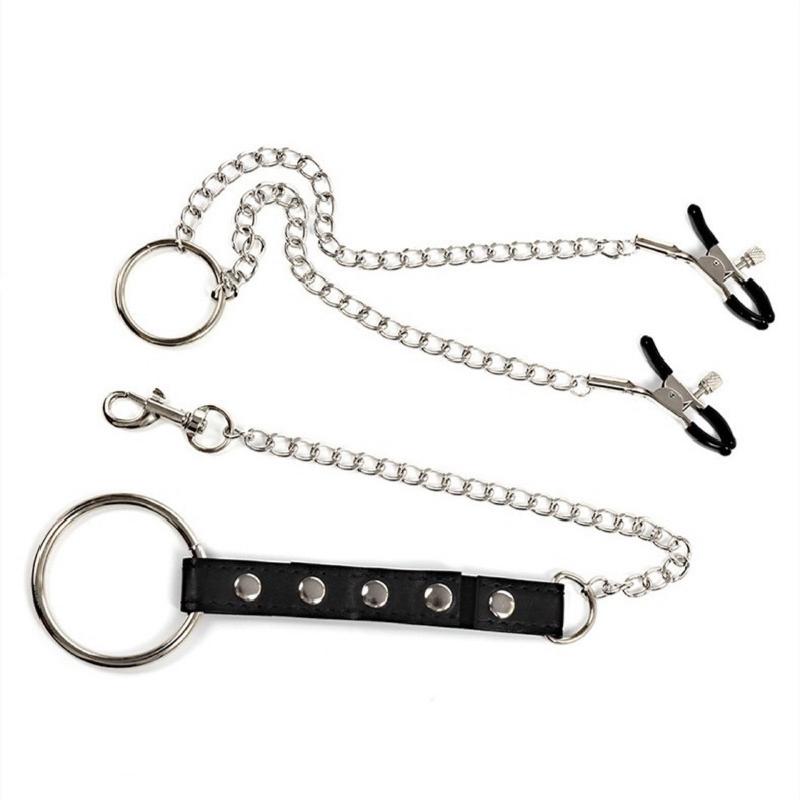 Men'S Vegan Accessories - 섹시한 PU 가죽 페니스 링(남성용)과 니플