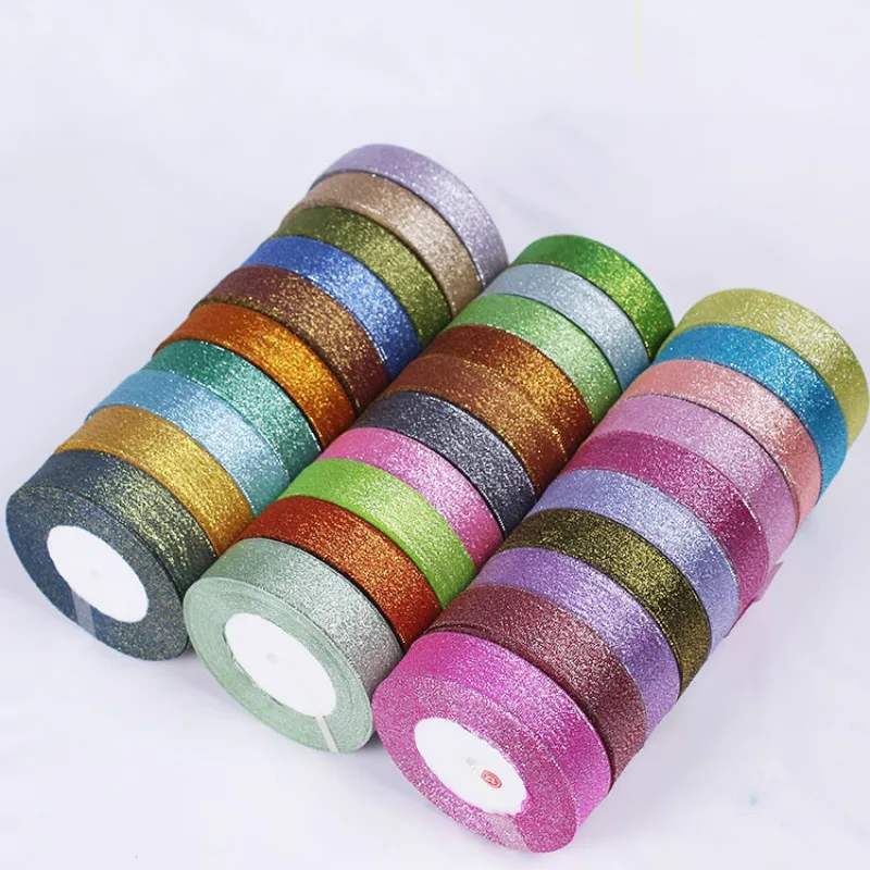Men Accessories Gift Box - 25 야드 25MM 반짝이 양파 리본