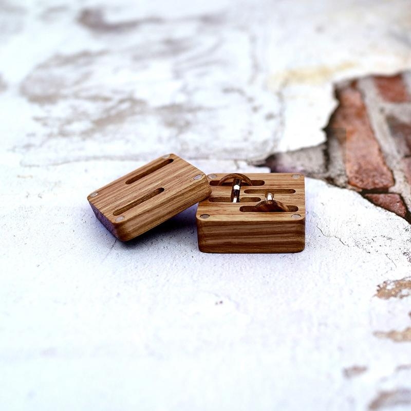 E21F 휴대용 슬리브 버튼 보석류 호두 나무 목재 보 - Men Accessories Gift Box 리뷰 및 가격