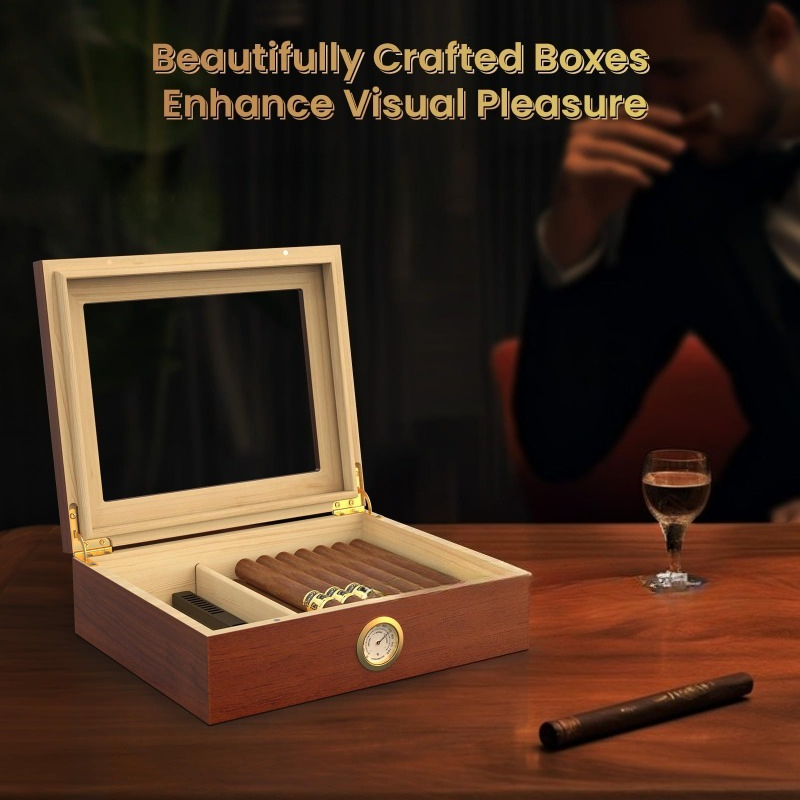 시가 휴미더 박스 시가 케이스 (가습기 및 습도계 포함 - Men Accessories Gift Box 리뷰 및 가격