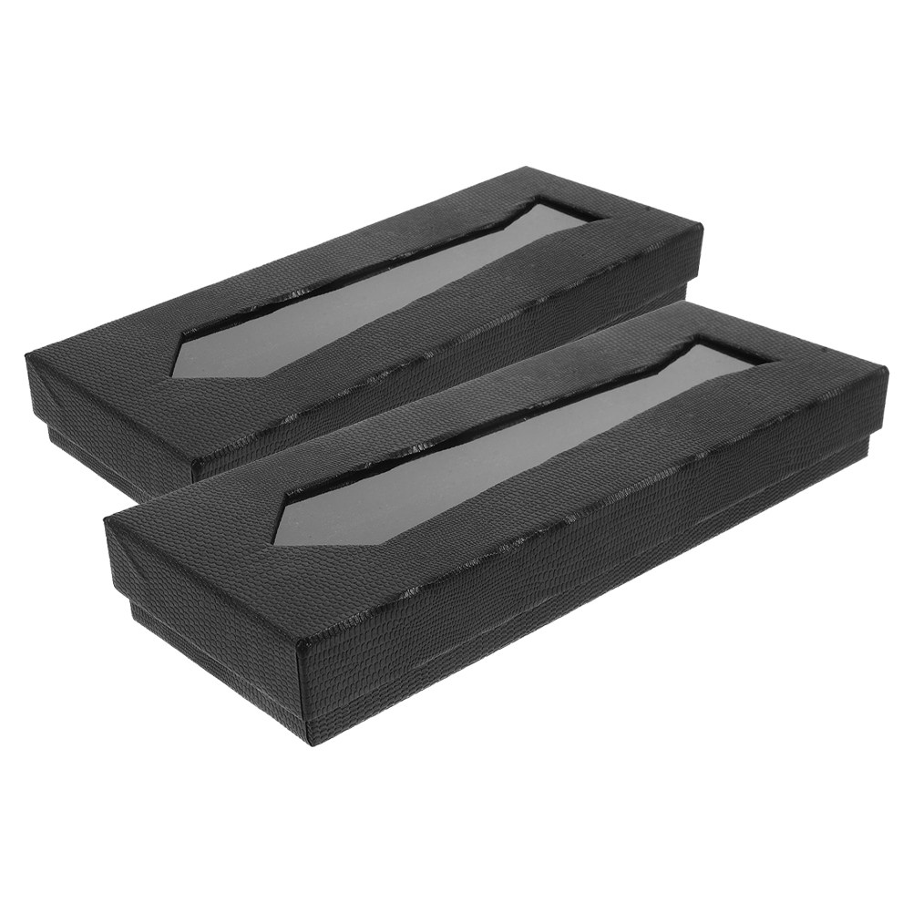 2개입 넥타이 박스 우아한 종이 넥타이 박스 남성용 넥 - Men Accessories Gift Box 리뷰 및 가격