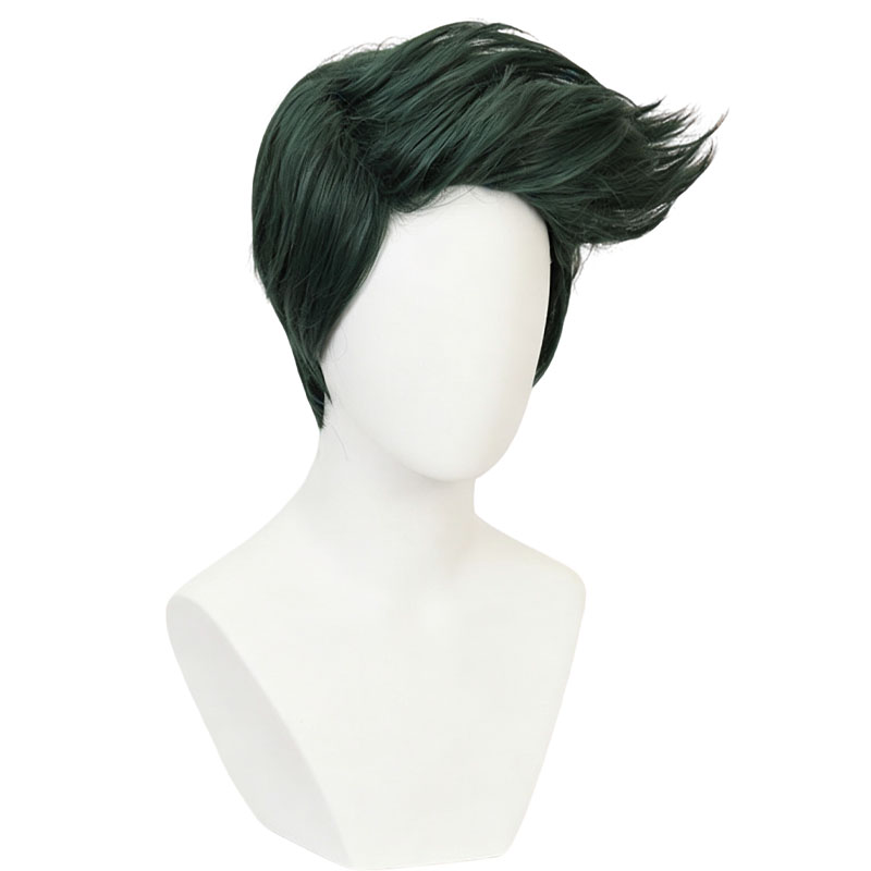 애니메이션 JOJO 로한 키시베 코스프레 가발 녹색 짧 - Men'S Vegan Accessories 리뷰 및 가격