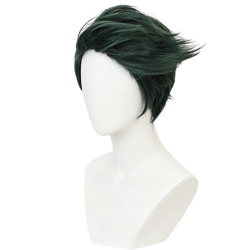 애니메이션 JOJO 로한 키시베 코스프레 가발 녹색 짧 - Men'S Vegan Accessories 리뷰 및 가격