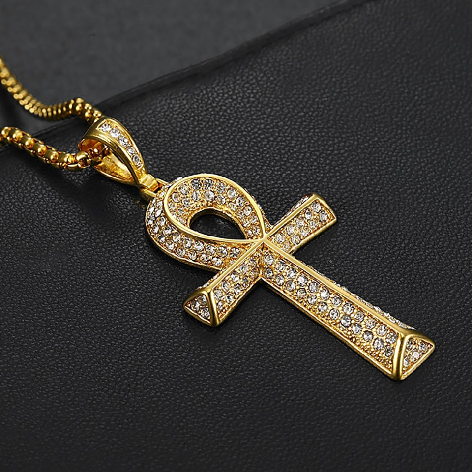 고딕 빈티지 스테인리스 스틸 앙크 십자가 펜던트 목걸이 - Men'S Accessories Jewelry Egypt 리뷰 및 가격