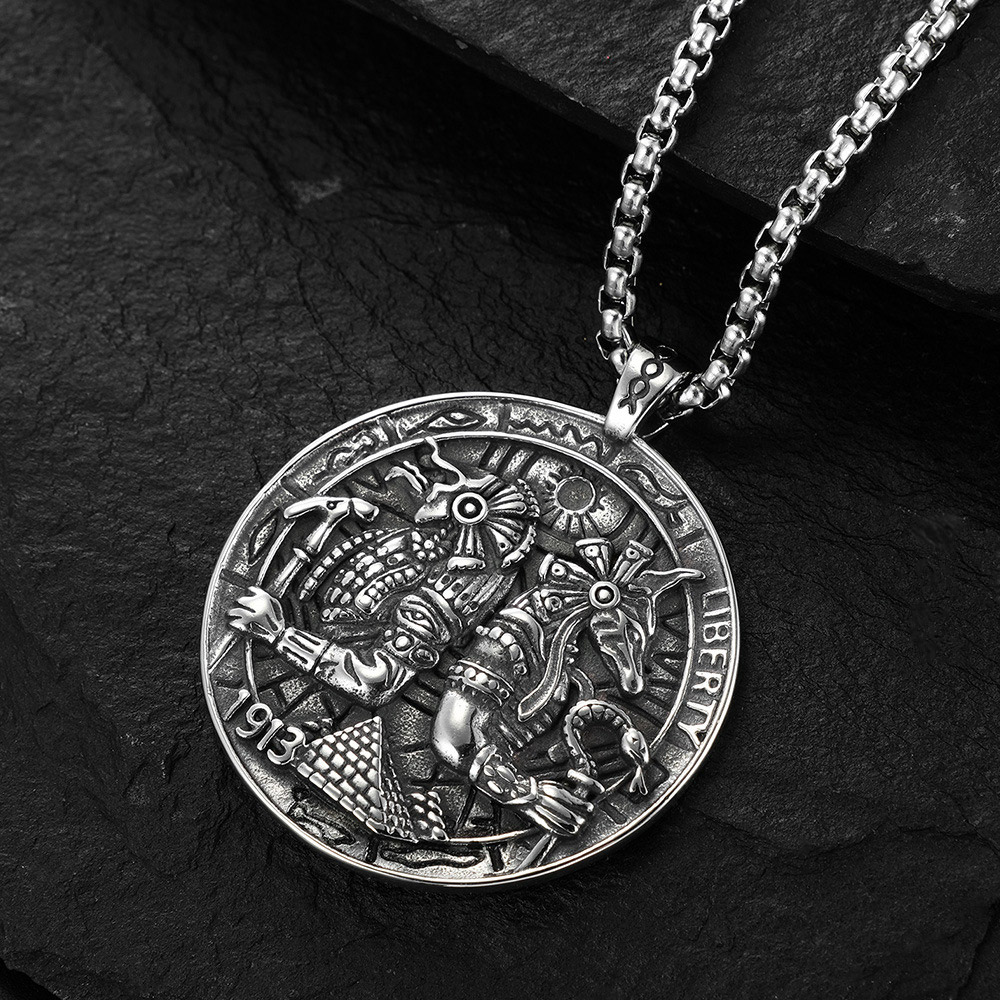 빈티지 이집트 신 스테인리스 스틸 펜던트 아누비스 호루 - Men'S Accessories Jewelry Egypt 리뷰 및 가격