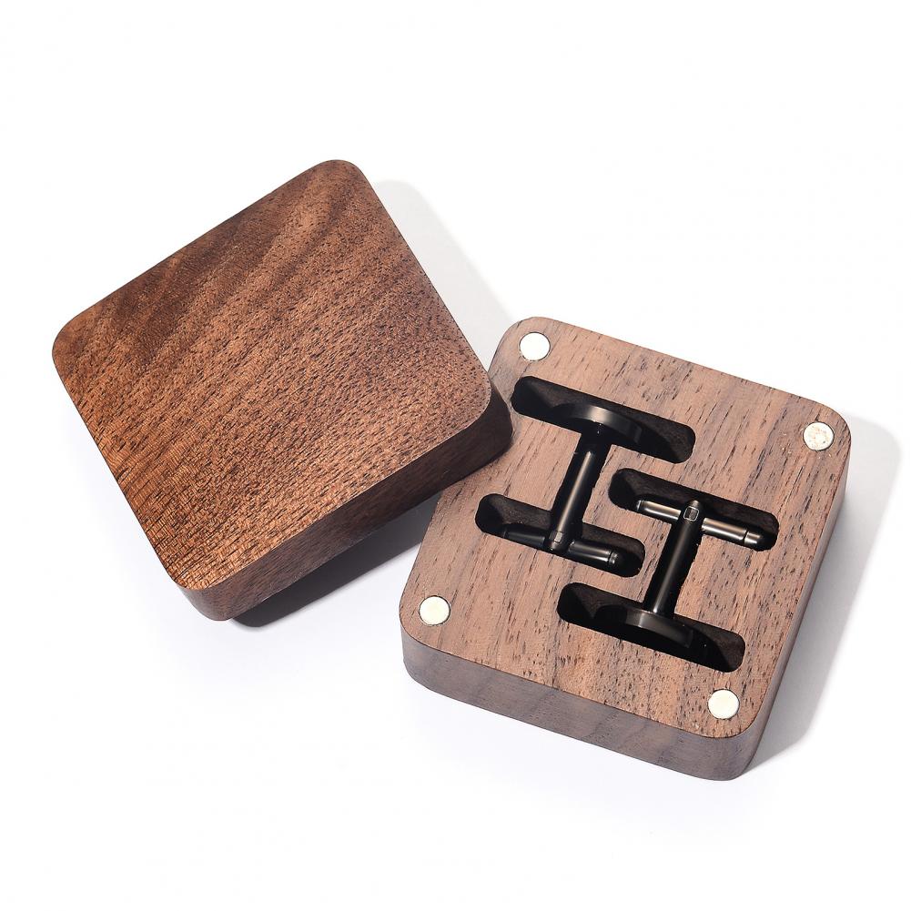 월넛 커프스링크 박스 원목 자석 잠금 보관함 남성용 작 - Men Accessories Gift Box 리뷰 및 가격